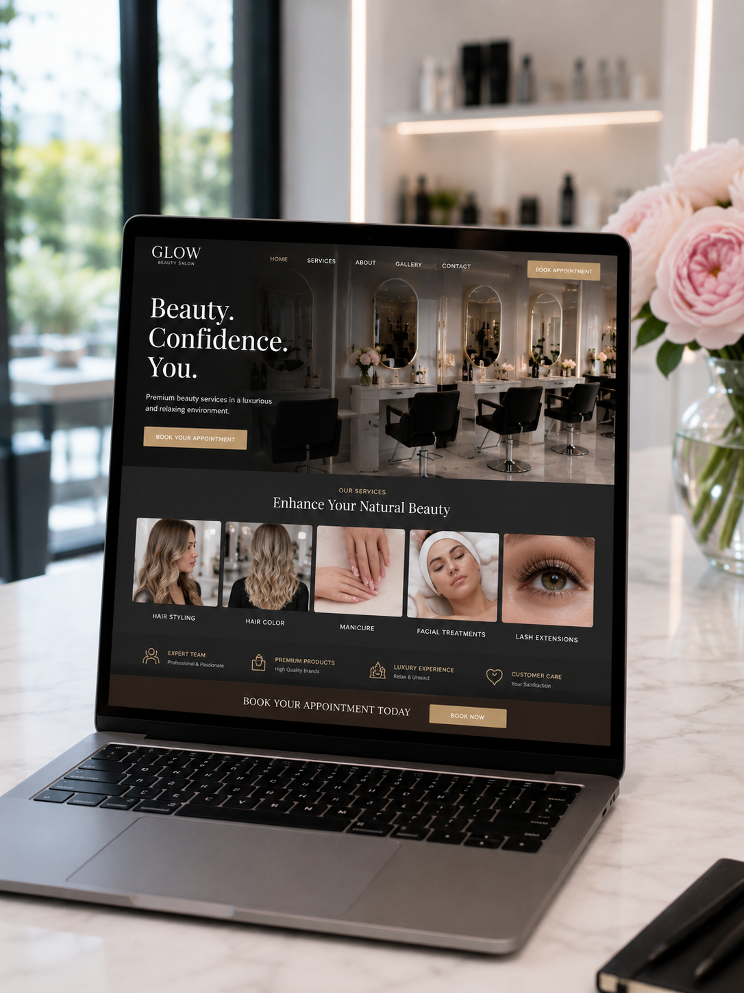 Beauty salon interior